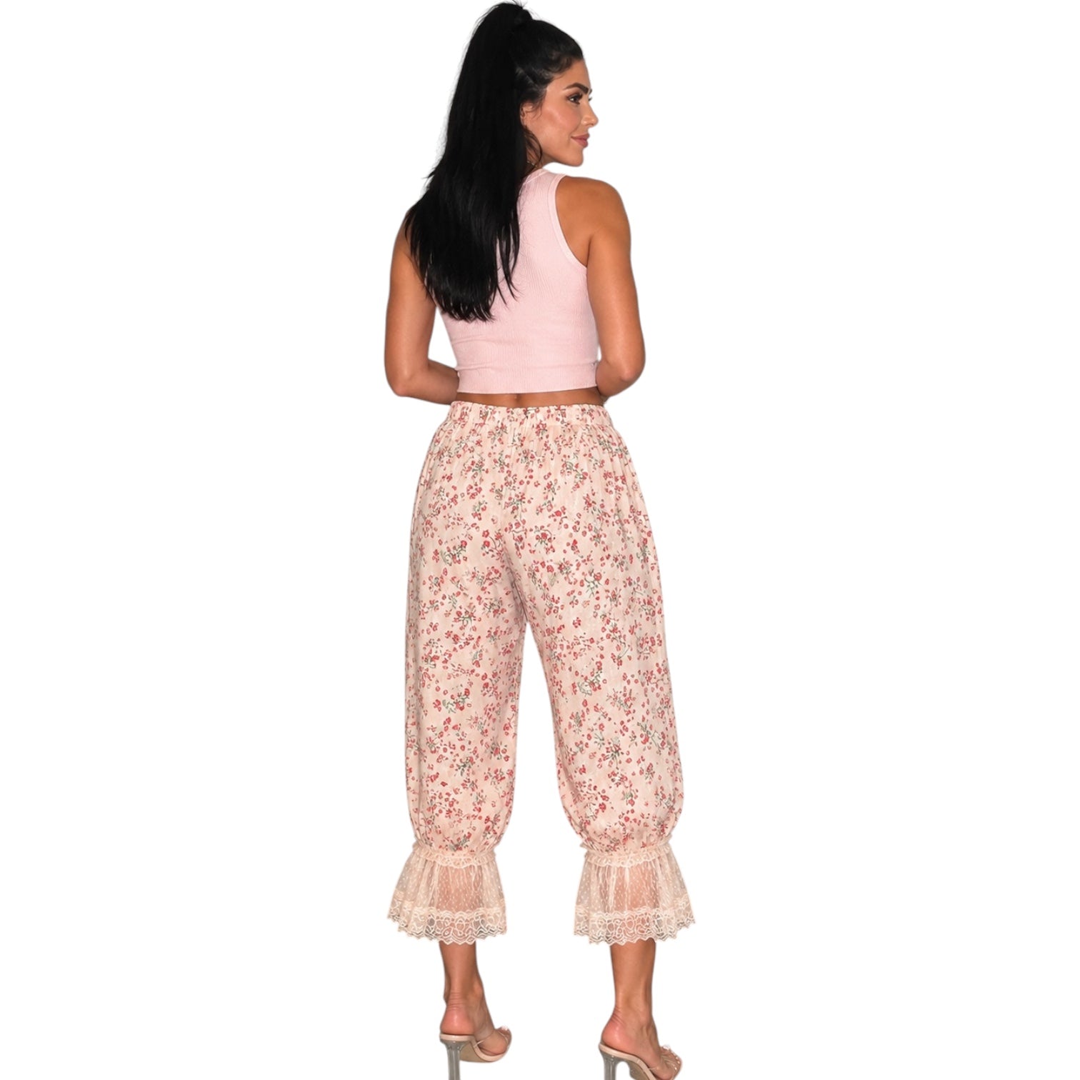 Prairie Bloom Lace Hem Balloon Pants – Alicia DiMichele Boutique