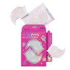 A 8-pack of SPALIFE 'Oh My Ghoully' brightening underlying mask patches in a cute pink packaging with ghost and moon designs, with several white and iridescent ghost-shaped patches displayed around the box.