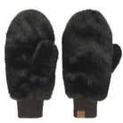 Glitter Plush Convertible Mitten Gloves