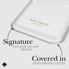 Kate Spade New York glittery tray on a white background