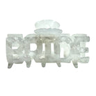 Hair clip with 'BRIDE' text on a white background