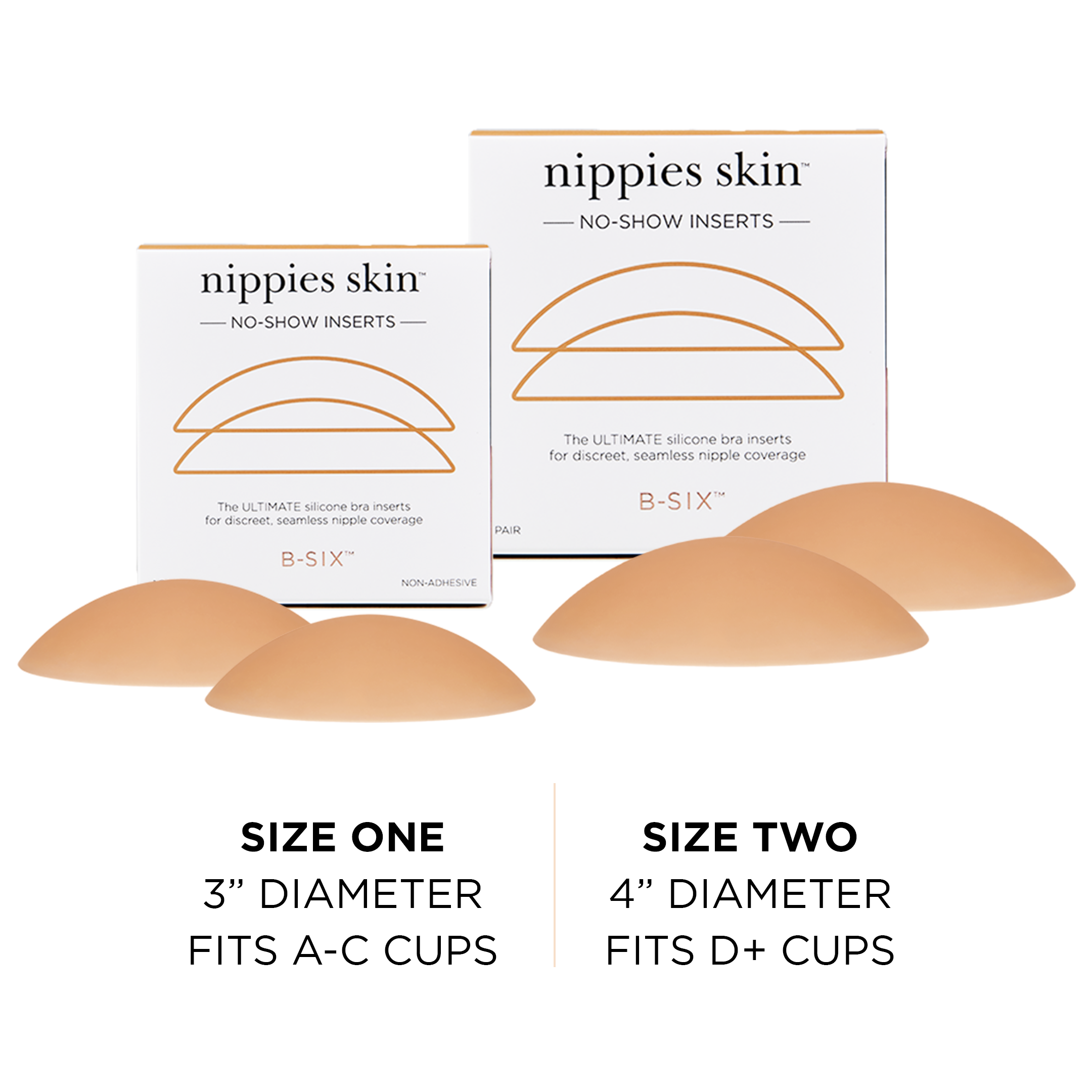 Smooth Skin Non-Adhesive Bra Liner Inserts