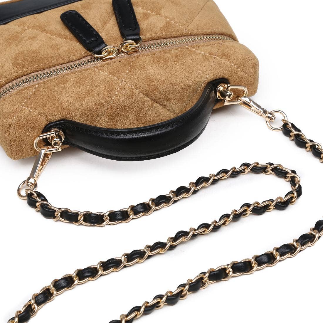 Novalee Woven Natural Crossbody Bag