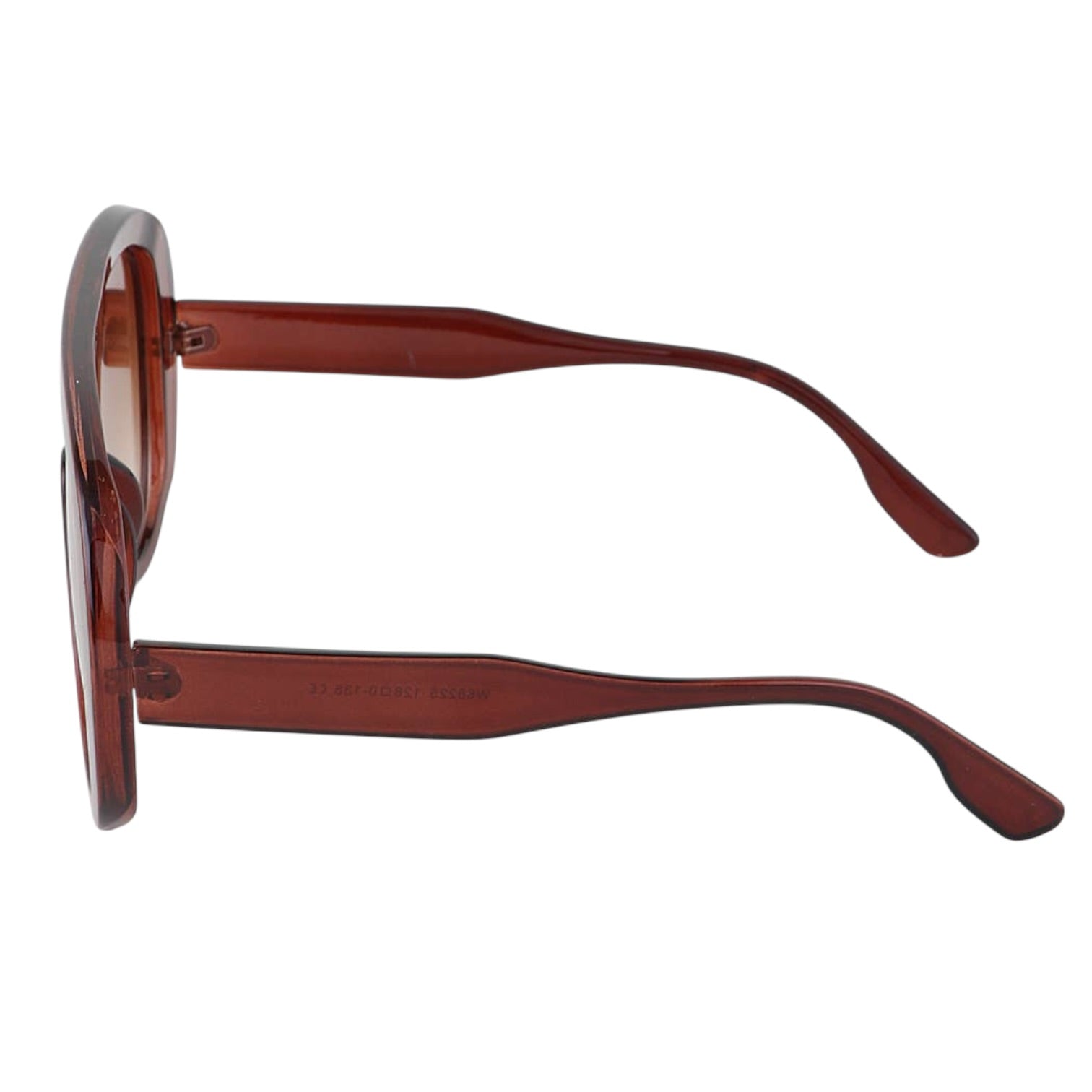 Brown sunglasses on a white background