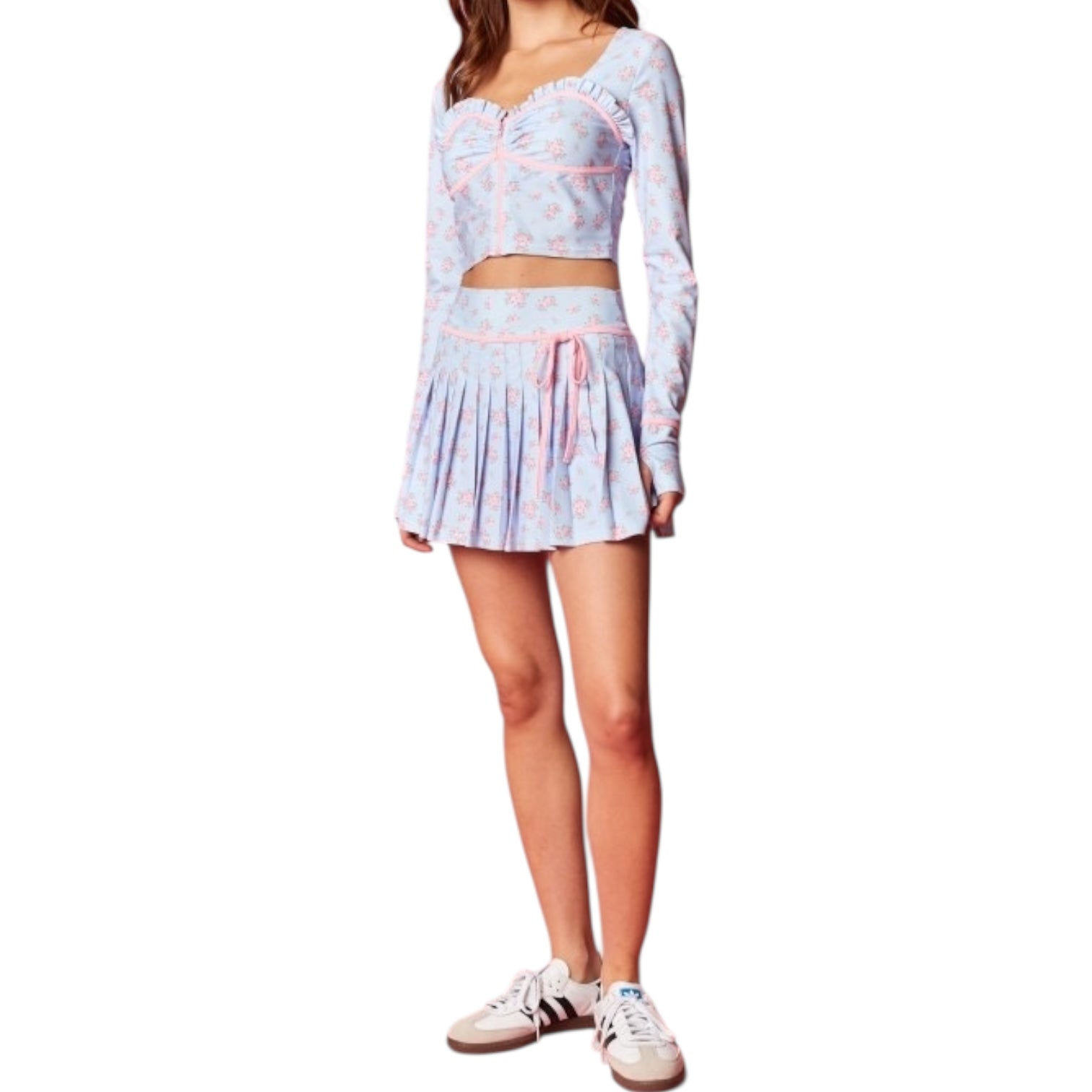 Petal Kiss Zip-Front Skirt Set – Alicia DiMichele Boutique