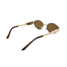 Sunglasses with tortoiseshell arms on a white background