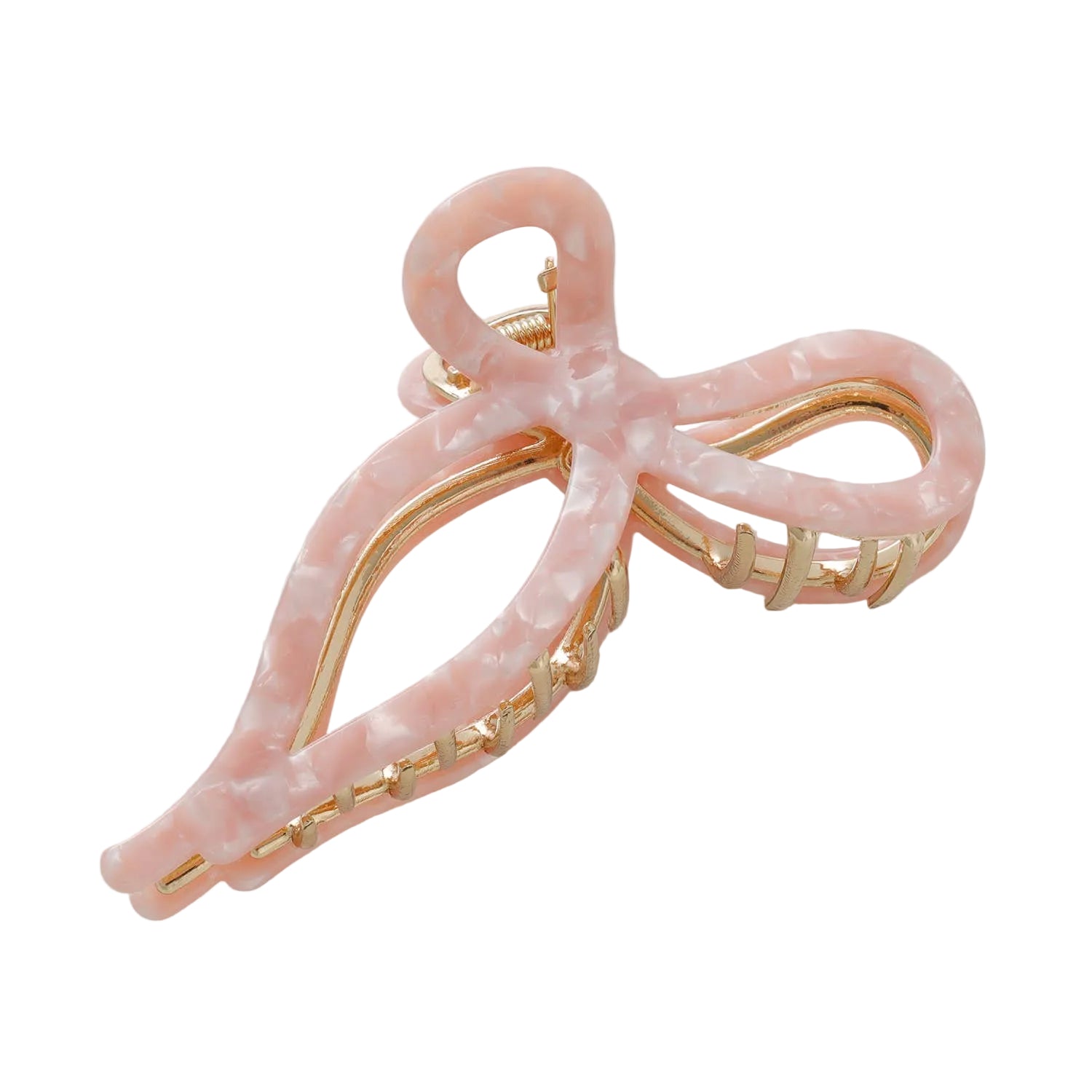 Rosé Ribbon Claw Clip – Alicia DiMichele Boutique