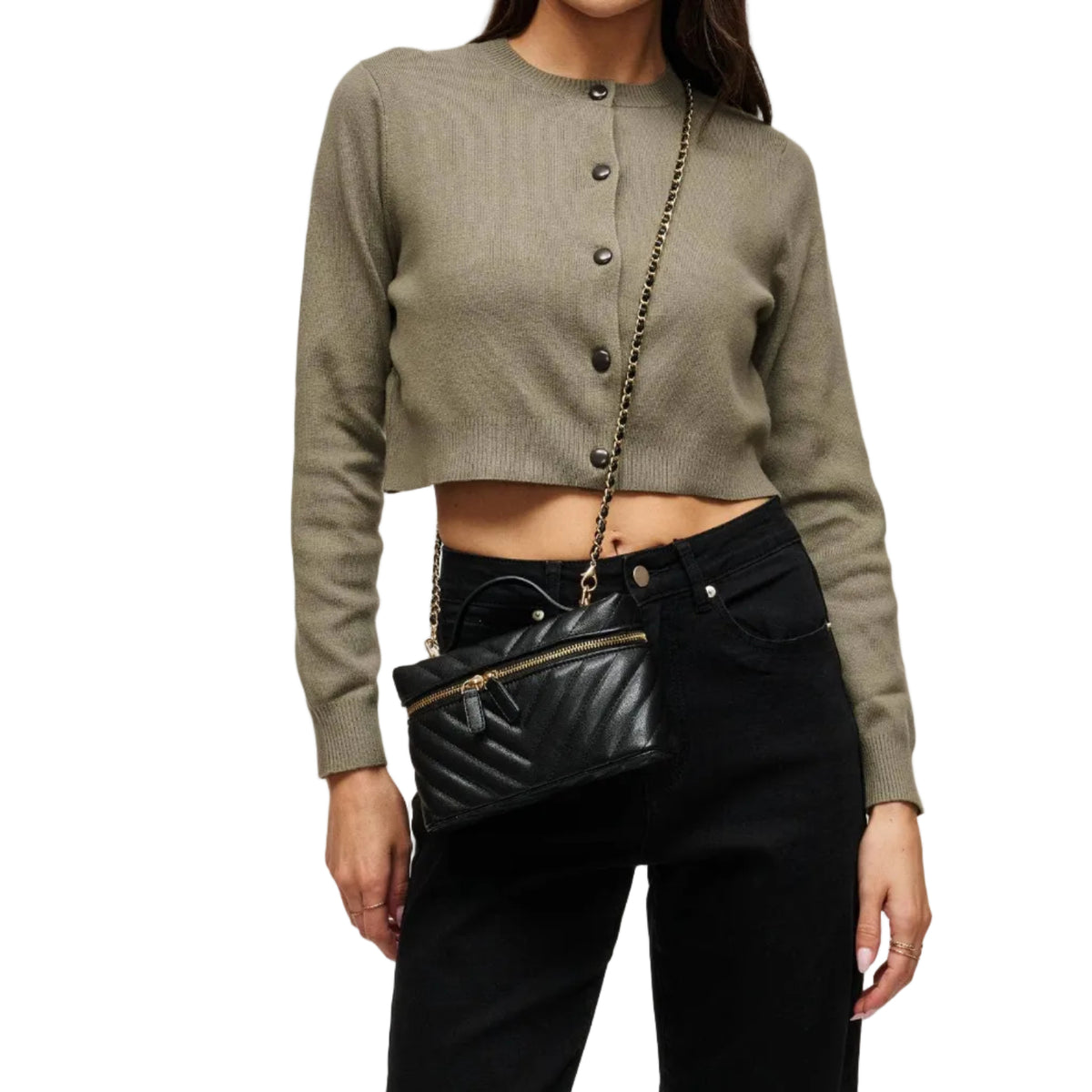 Sella Sleek Everyday Crossbody Bag - Black