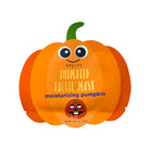 A pumpkin-shaped facial mask packet labeled 'SPALIFE Animated Facial Mask moisturizing pumpkin' on a plain white background.