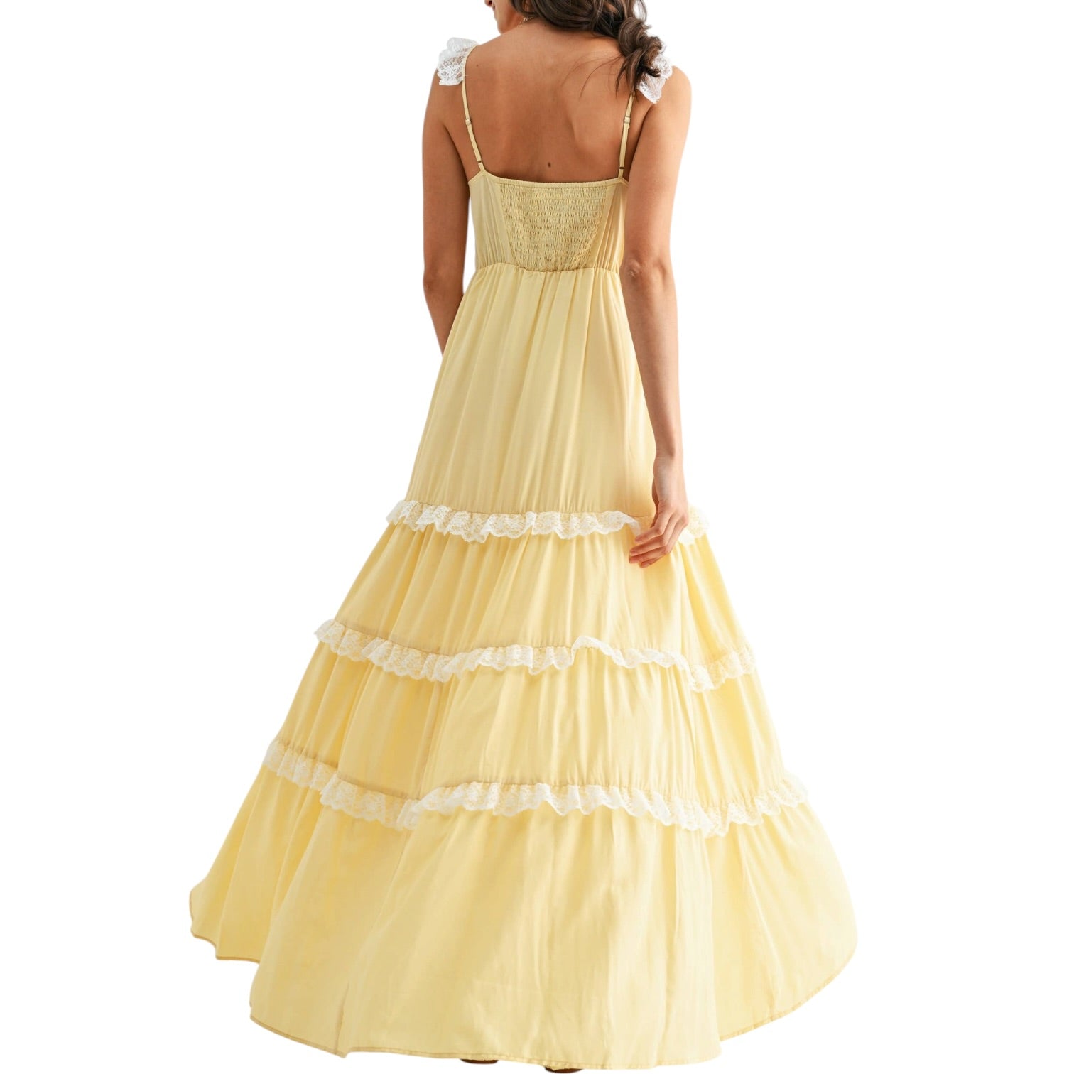 Sunshine Lace Tiered Maxi Dress – Alicia DiMichele Boutique