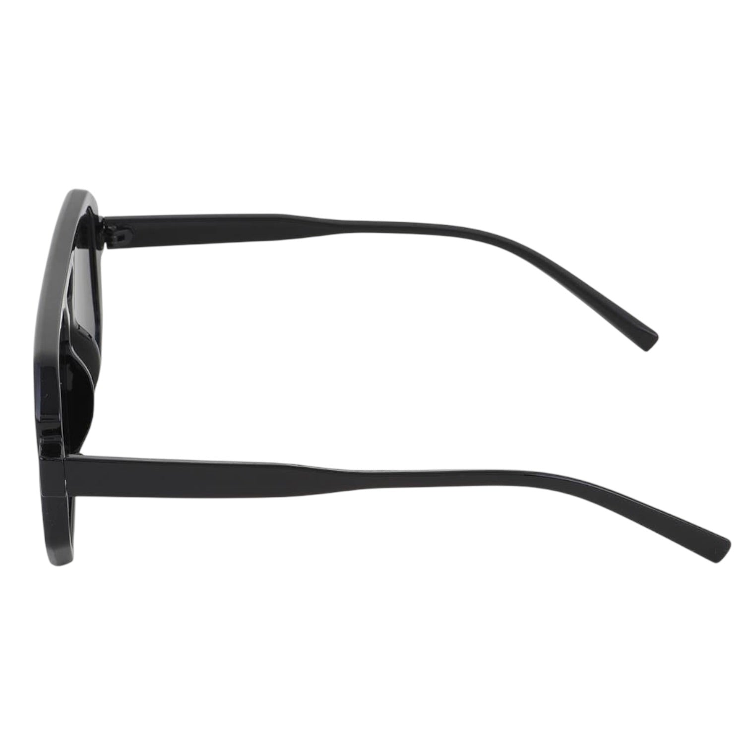 Black sunglasses on a white background