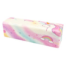 A 4 oz stick of salted butter in a pastel unicorn-themed wrapper, featuring a pink and purple unicorn illustration on a white background.