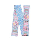 Leggings with cartoon character design on a white background