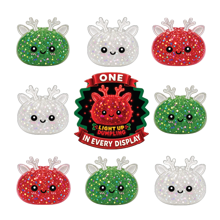 Reindeer Reveal Holiday Dumpling Squishy