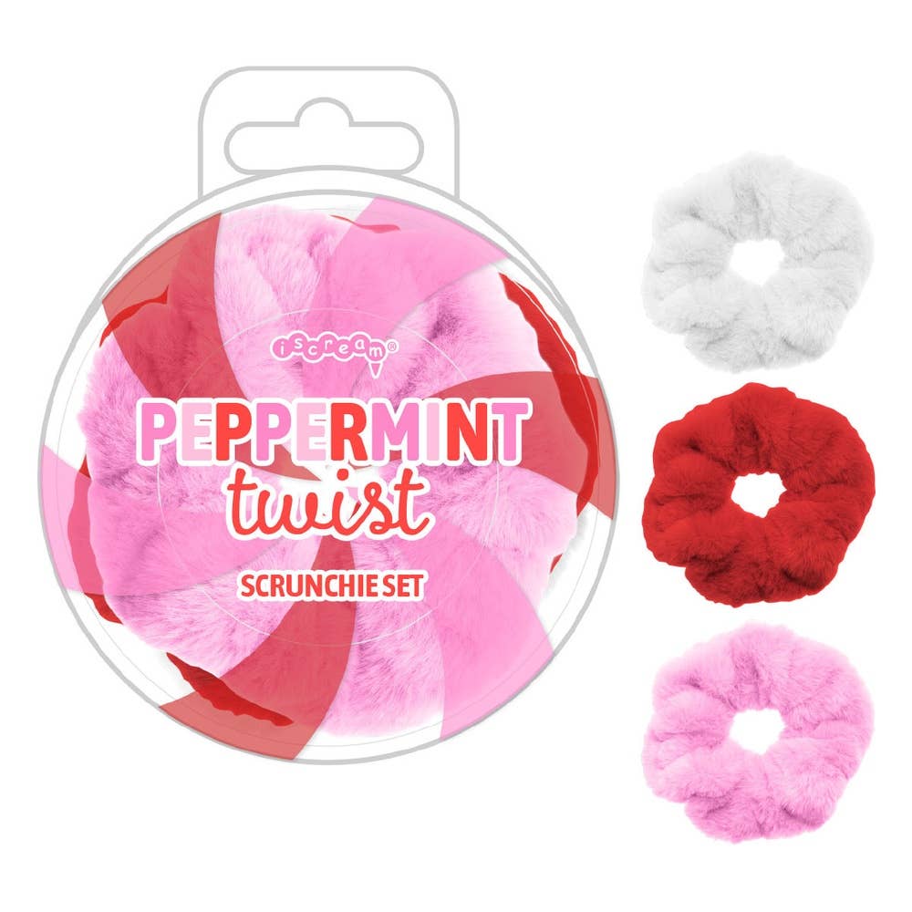 Peppermint Party Holiday Scrunchie Set