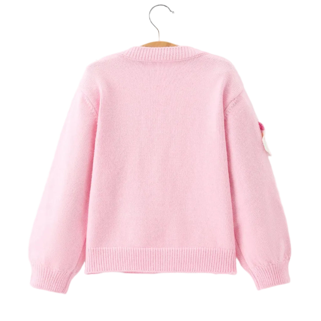 Pink Santa Bow Knit Girls Cardigan – Alicia DiMichele Boutique