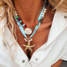 Seafoam Bandana Starfish Necklace – Alicia DiMichele Boutique
