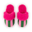 Pink Stripe Slippers – Alicia DiMichele Boutique