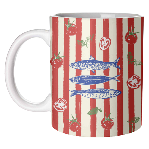 Sardines and Tomato Mug – Alicia DiMichele Boutique