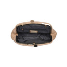 Beige Croc-Embossed Clutch – Neutral Everyday Handbag – Alicia DiMichele Boutique