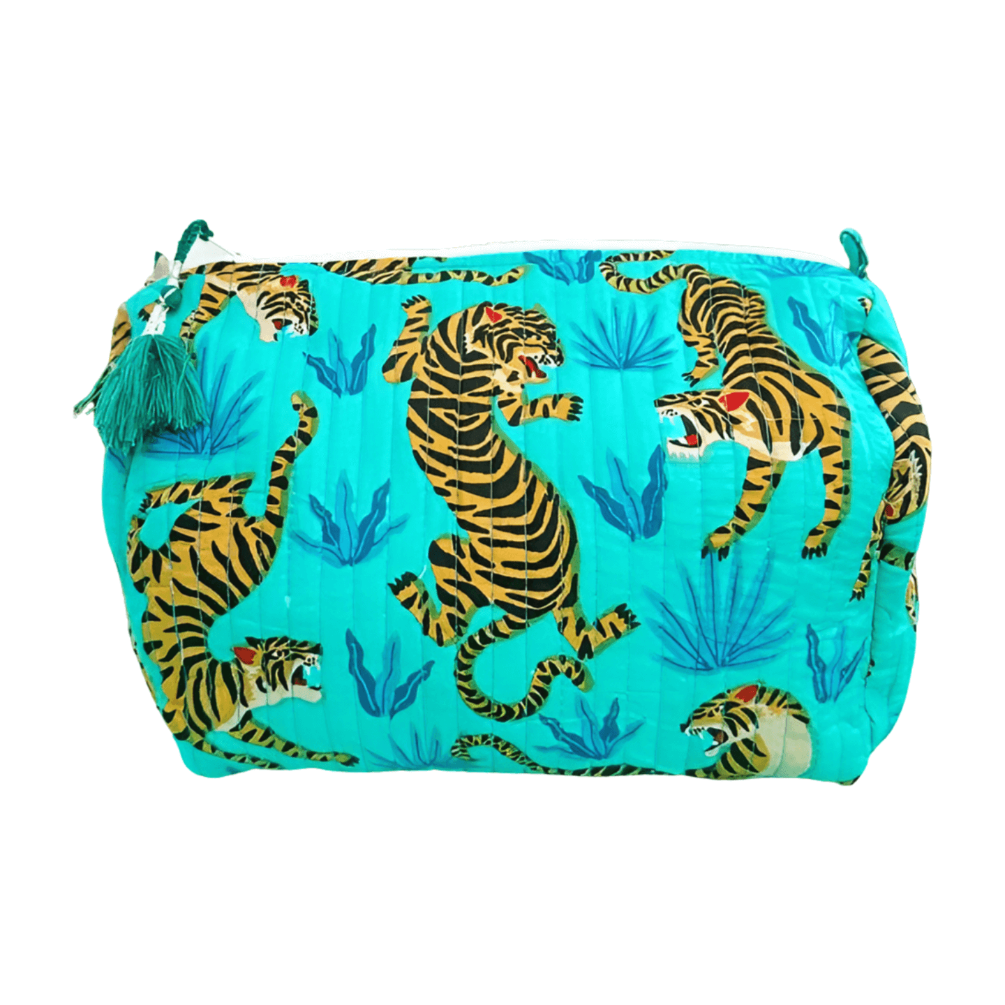 Aqua and Blue Tiger Pouch