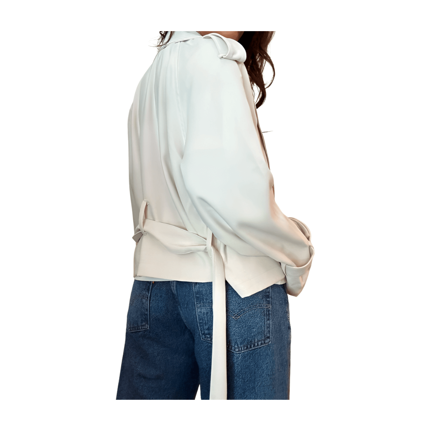 Cropped Trench Coat