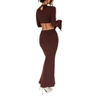 Flared Ribbed Maxi Dress