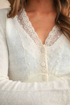 Lace Contrast Knit Cardigan – Alicia DiMichele Boutique