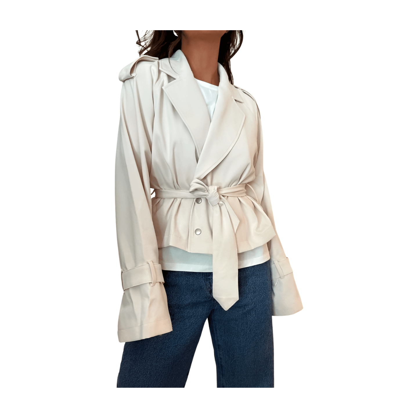 Cropped Trench Coat