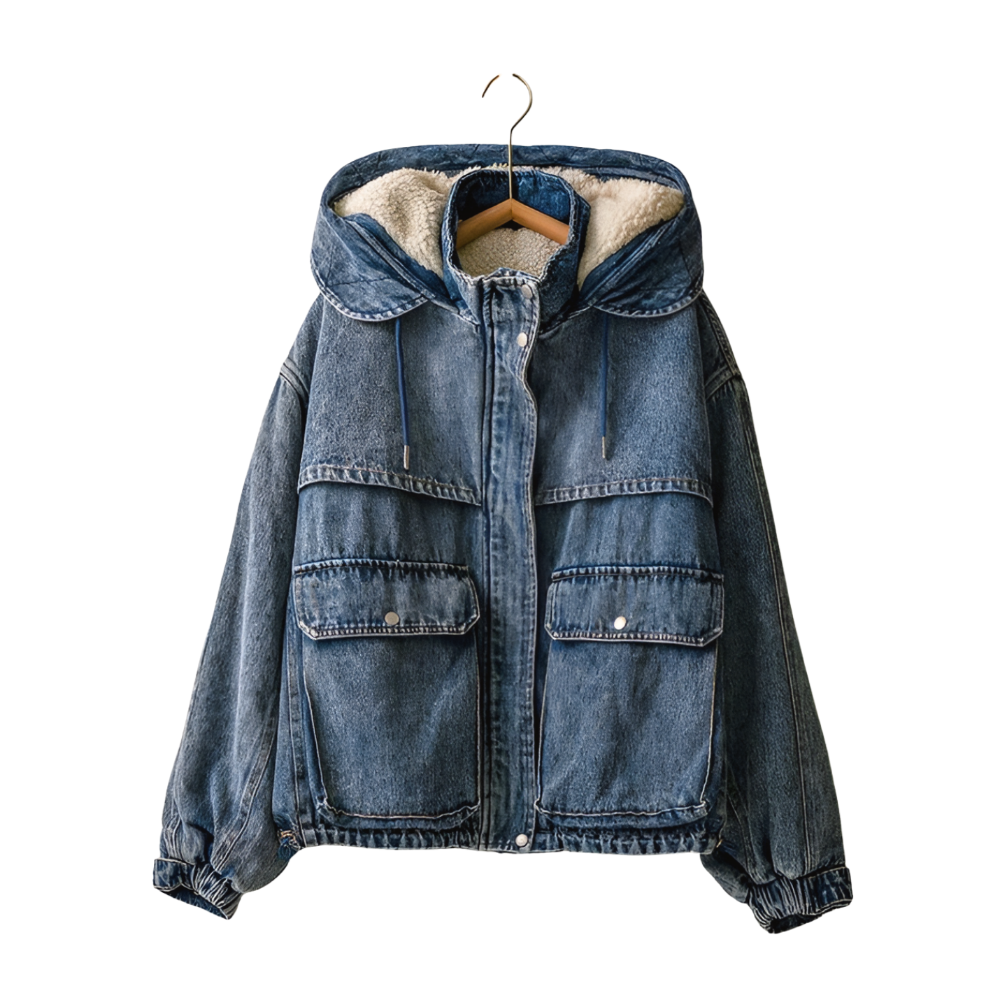 Fleece Lined Denim Jacket Alicia DiMichele Boutique