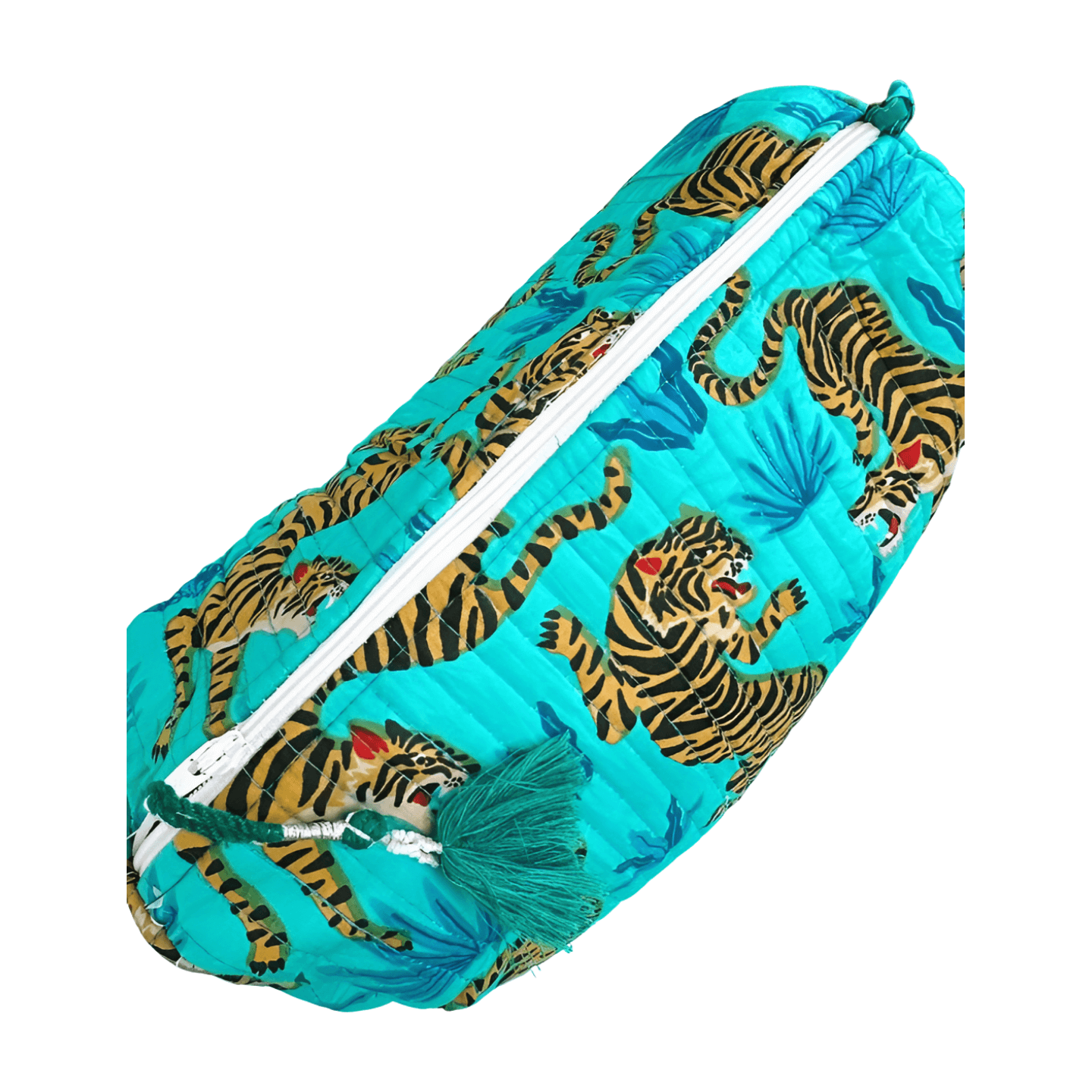 Aqua and Blue Tiger Pouch