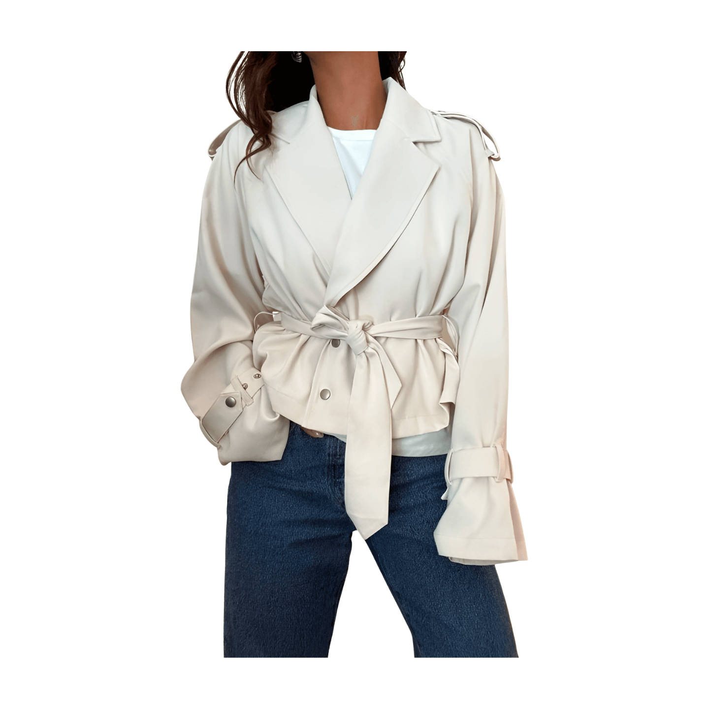 Cropped Trench Coat