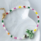 Palm Pearl Paradise Anklet available at Alicia DiMichele Boutique – stylish women’s fashion and accessories.