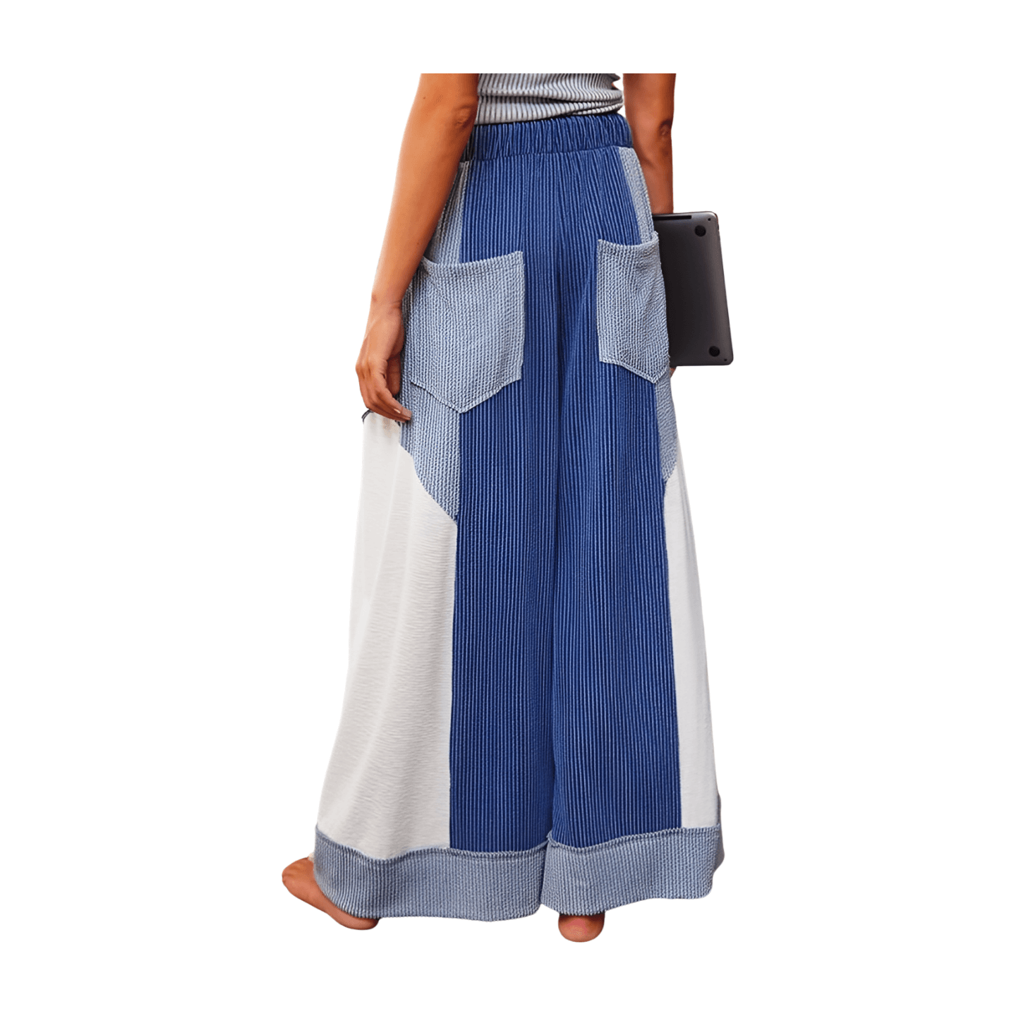 Color Block Wide Leg Pants