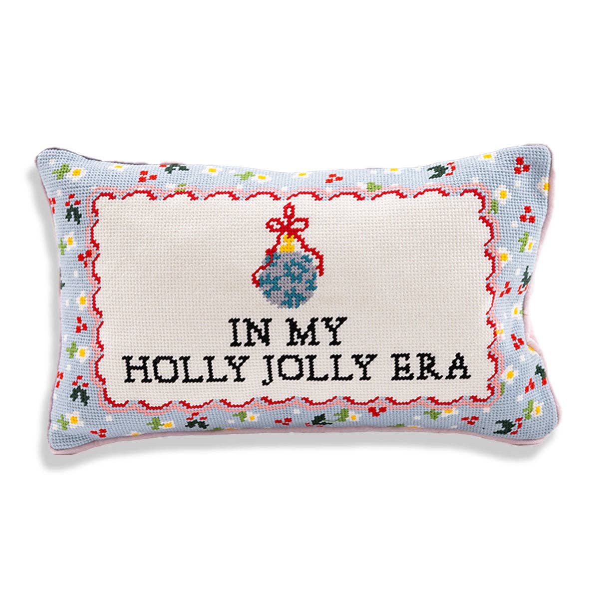 Holly Jolly Era Needlepoint Pillow – Alicia DiMichele Boutique