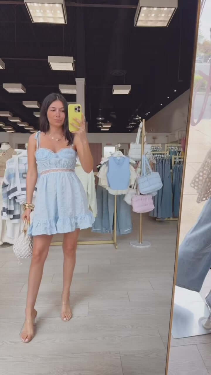 Bluebell Gingham Lace Dress – Alicia DiMichele Boutique