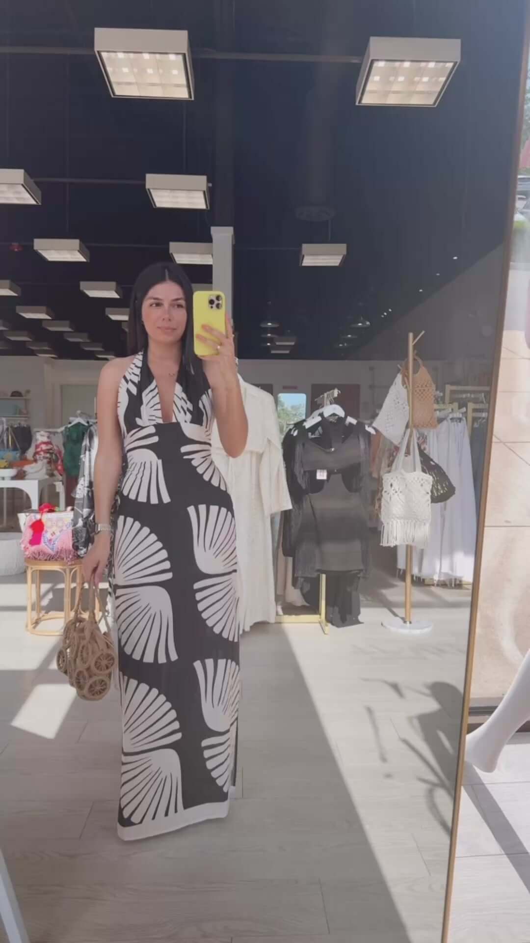 Ink Sands Halter Maxi Dress – Alicia DiMichele Boutique