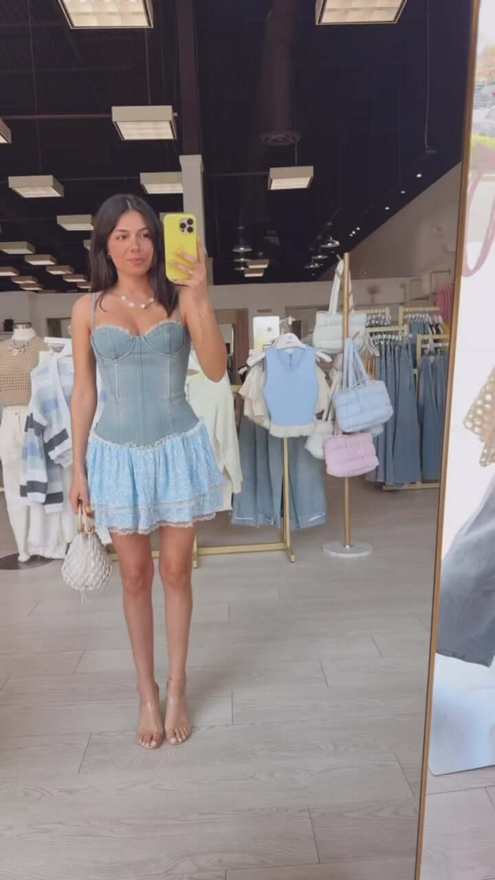 Daisy Denim Corset Dress – Alicia DiMichele Boutique