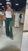 Green Satin Track Pants – Alicia DiMichele Boutique