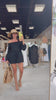 Off-Shoulder Waffle Knit Romper – Black available at Alicia DiMichele Boutique – stylish women’s fashion and accessories.