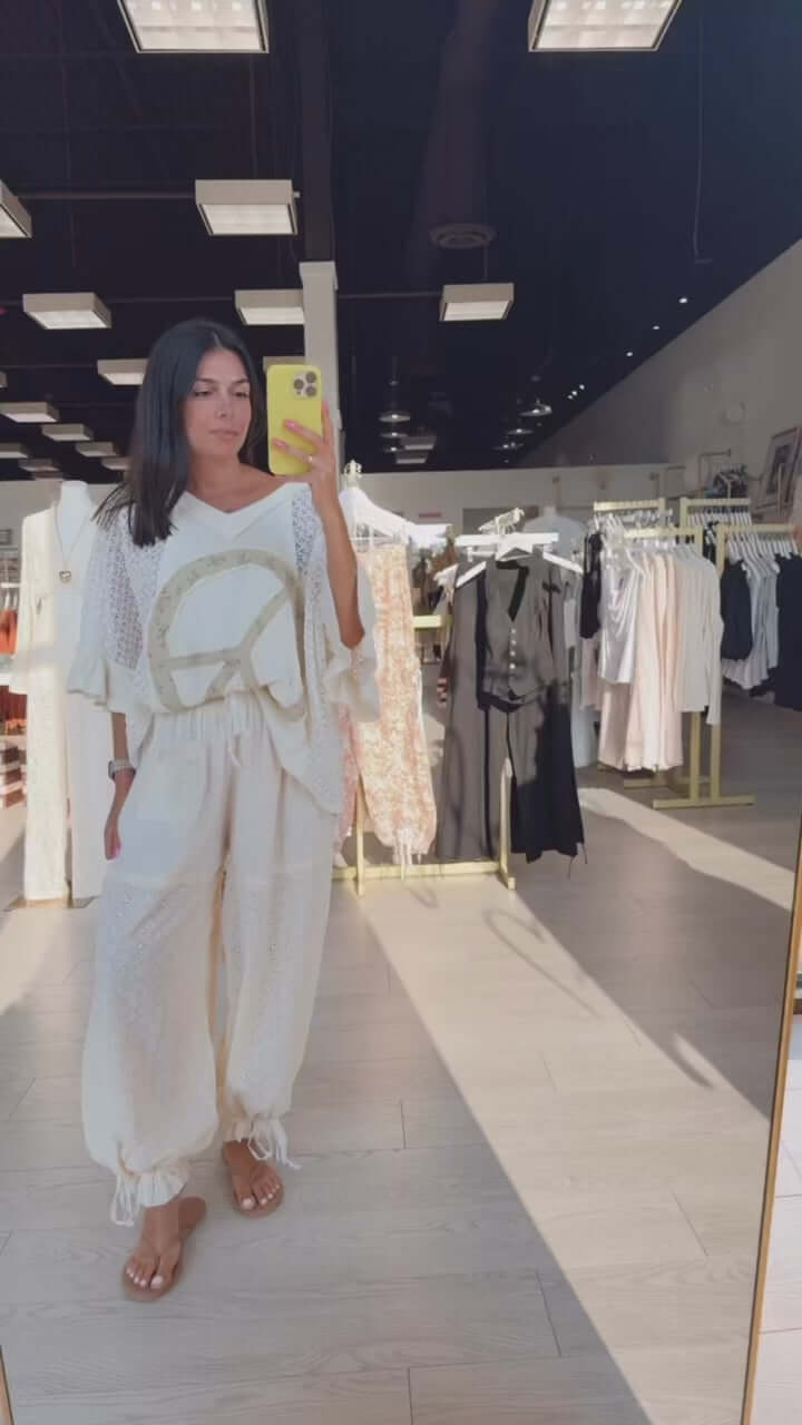 Natural Gauze Pants – Alicia DiMichele Boutique
