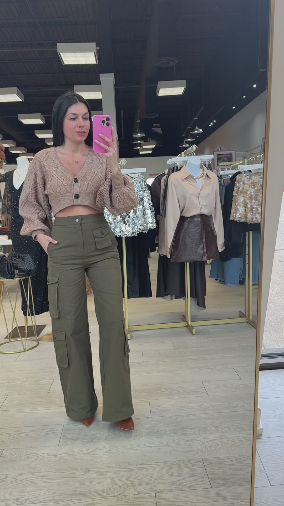 Everyday Utility Cotton Cargo Pants | Women's Olive Cargo Pants