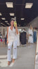 Champagne Luxe Scarf Top – Alicia DiMichele Boutique