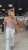 Latte Lace Bow Sweater Blouse – Alicia DiMichele Boutique