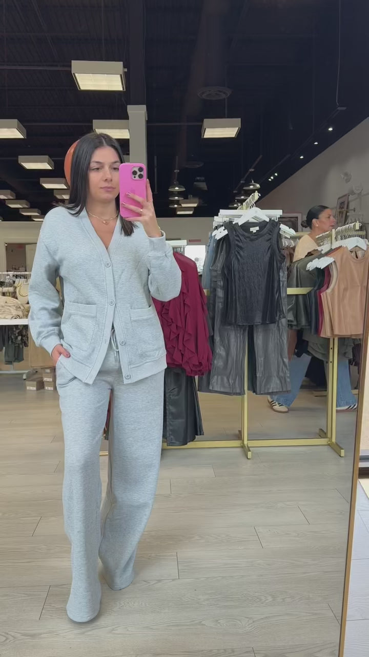 Sunday Lounge Set – Heather Grey – Alicia DiMichele Boutique