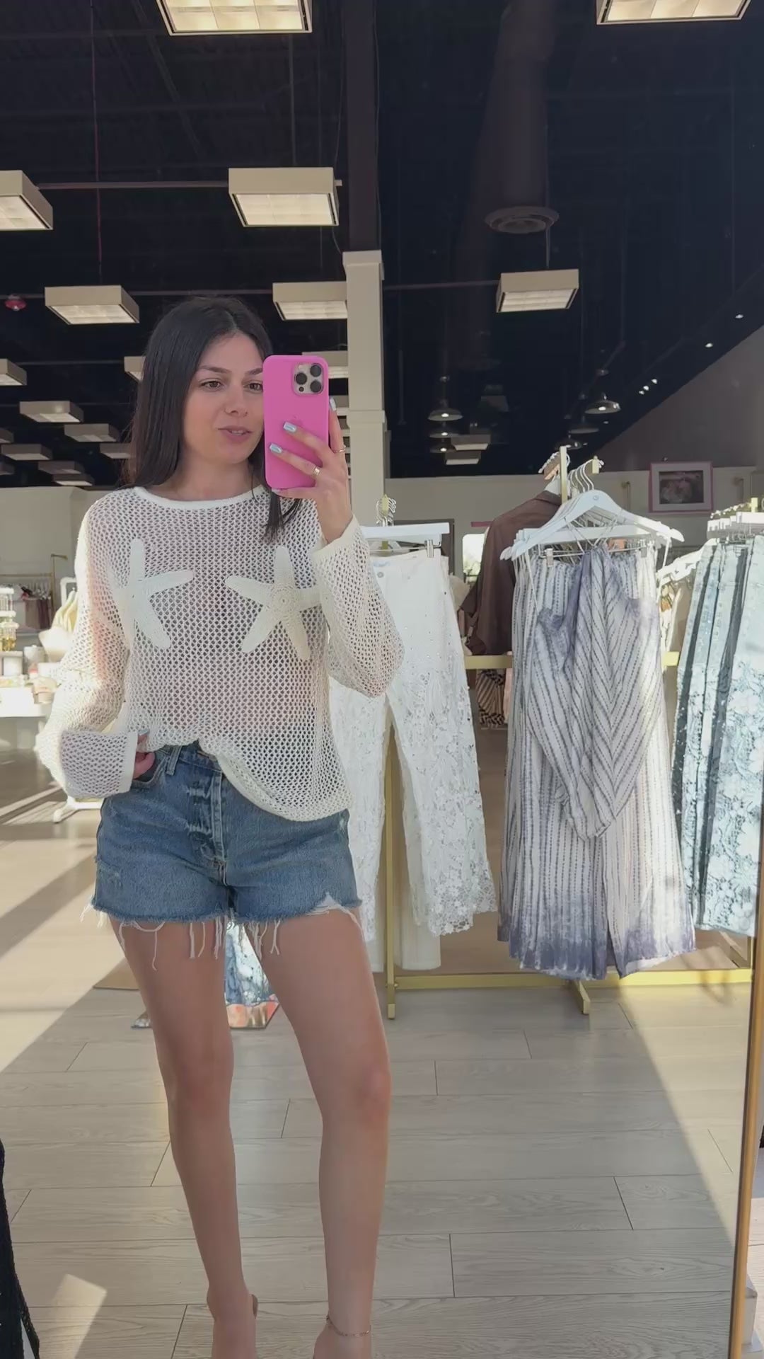Starfish Crochet Sheer Top – Alicia DiMichele Boutique