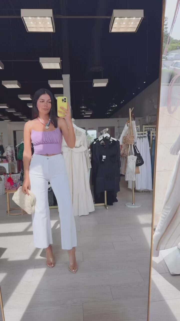 Optic White Crop Jeans – Alicia DiMichele Boutique