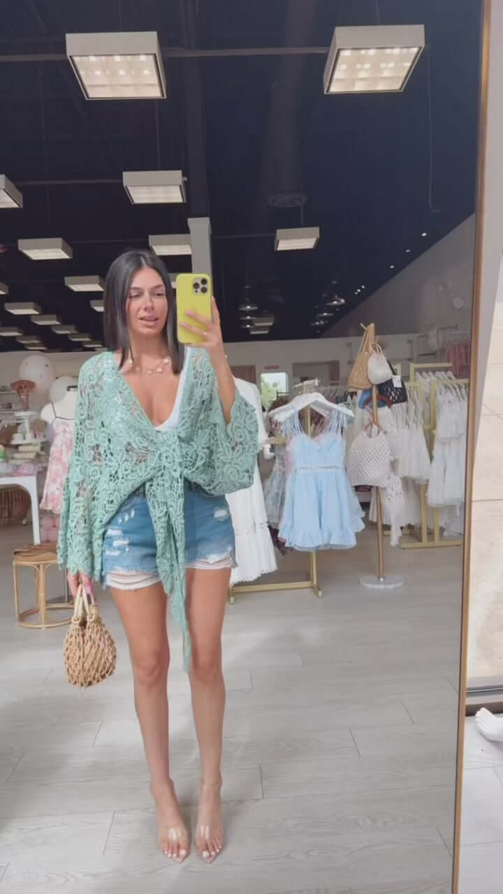 Seafoam Breeze Kimono Wrap – Alicia DiMichele Boutique