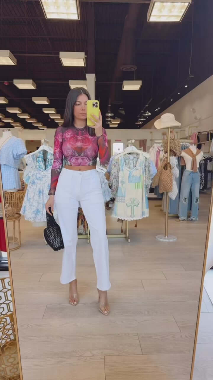 Optic White Utility Pocket Straight Jean – Alicia DiMichele Boutique