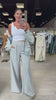 French Terry Wide Leg Sweatpants - Grey – Alicia DiMichele Boutique